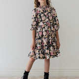Petite Amalie Romantic Floral Print Cord Dress