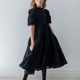 Petite Amalie Black Elise Midi Dress