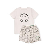 Phil and Phoebe White Smiley Denim Set