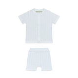 Teela Off White Button Knit Set