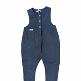 Calla Lili Blue Pocket Romper