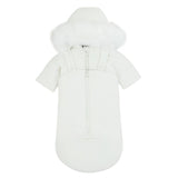 Pramie Ivory Button Snowsuit