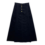 Zaikamoya Black Corduroy Selena Skirt