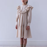 Petite Amalie Winter Snow Criss Cross Cord Dress