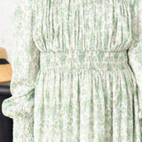 Porter Green Paisley Print Dress