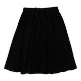 Lil Legs Black Velour Circle Skirt