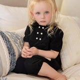 Bonjour Black Double Breasted Romper
