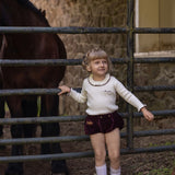 La Nina Burgundy Emblem Bloomer Set