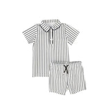 Water Club Grey Stripe Swim Set