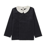 Analogie Navy Velvet Blazer