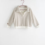 Please Mom Stripe Half Zip