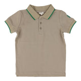 Lil Legs Taupe Polo Short Sleeve