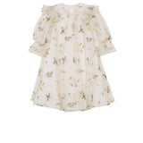 JNBY Cream Floral Tulle Dress