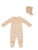 Kipp Natural Embroidered Star Footie & Bonnet Set