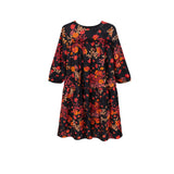 Goldthreads Black Floral Dress