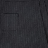 Bace Grey Striped Button Skirt
