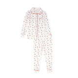 Bebe Jolee Red Piped Printed Pj's