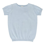 Analogie Light Blue Short Sleeve Crewneck Sweater