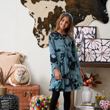Porter Light Blue Floral Print Dress