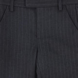 Bace Grey Striped Wool Pants
