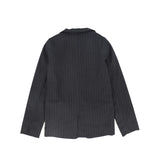 Bace Grey Striped Pocket Blazer