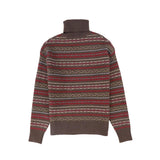 Valentina Brown Fair Isle Turtleneck