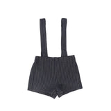 Le Bourdon Navy Textured Overalls