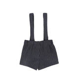Le Bourdon Navy Textured Overalls