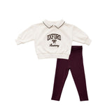 Teela Espresso Oxford Collar Set