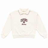 Teela Espresso Oxford Collar Sweatshirt