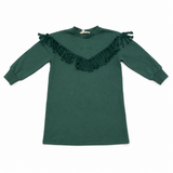 Teela Green Fringe Dress