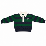 Teela Green/Blue Stripe Polo