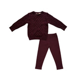 Teela Burgundy Interlock Set