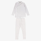 Bebe Jolee Blue Piped Wrap Pajamas