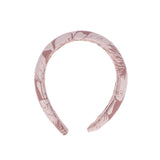 Francesca Guiliano Pink Textured Taffeta Headband