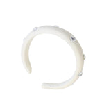 Francesca Guiliano Ivory Heart Diamond Scattered Headband
