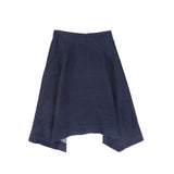 Bamboo Denim Diagonal Stitched Skirt