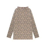 Ely's & Co Pink Liberty Collection Printed Mockneck