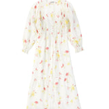 Valentina Floral Petite Floral Puff Sleeve Dress