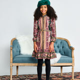 Porter Camel Floral Button Down Dress