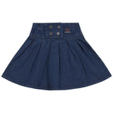 Calla Lili Denim Blue Pleated Skirt
