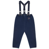 Calla Lili Denim Blue Suspender Romper