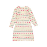 Bebe Organic Natural Heart Knit Josie Dress