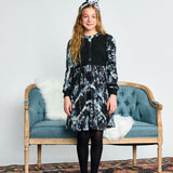Porter Black Floral Printed Chiffon Dress