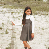 Calla Lili Brown Tweed Dress