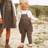 Calla Lili Brown Tweed Romper
