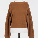 Twinset Camel Crewneck Sweater