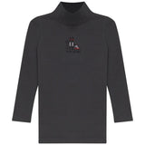 Calla Lili Grey Mock Neck