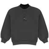 Calla Lili Grey Mockneck Sweatshirt