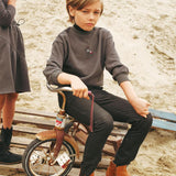 Calla Lili Grey Mockneck Sweatshirt